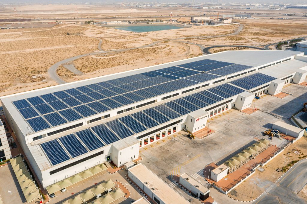 DB Schenker's green warehouse in Dubai